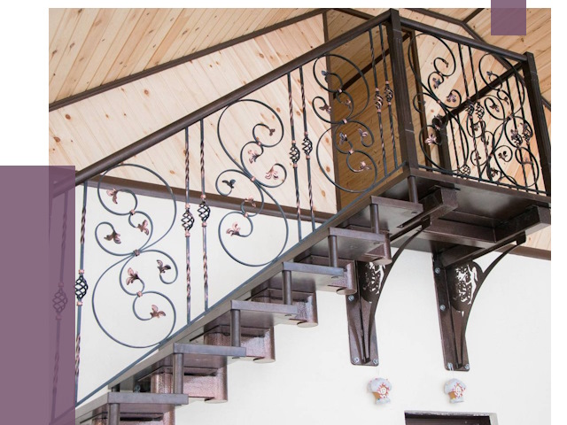 Кованые лестницы в Лобне от 80543 руб. под ключ