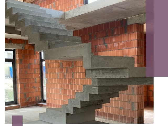 Изготовление бетонных лестниц под ключ в Лобне