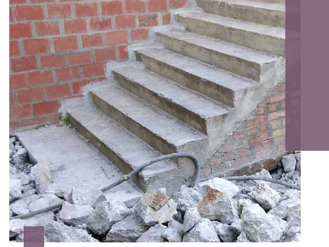 Демонтаж бетонных лестниц в Лобне: быстро и безопасно