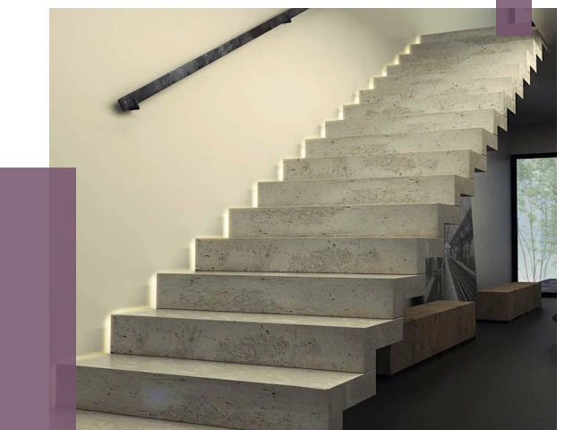 Облицовка бетонных лестниц в Лобне от 4647 руб/м2