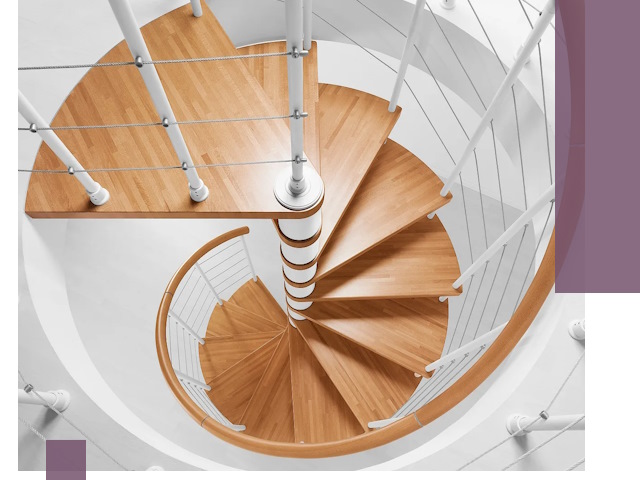 Изготовление винтовых лестниц под ключ в Лобне