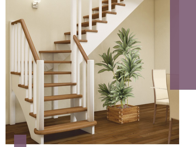 Г-образные лестницы под ключ в Лобне — изготовление и монтаж