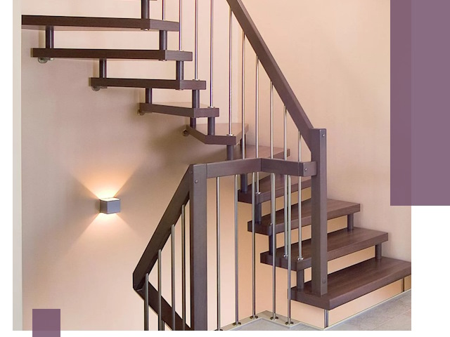 Изготовление лестниц на больцах в Лобне под ключ