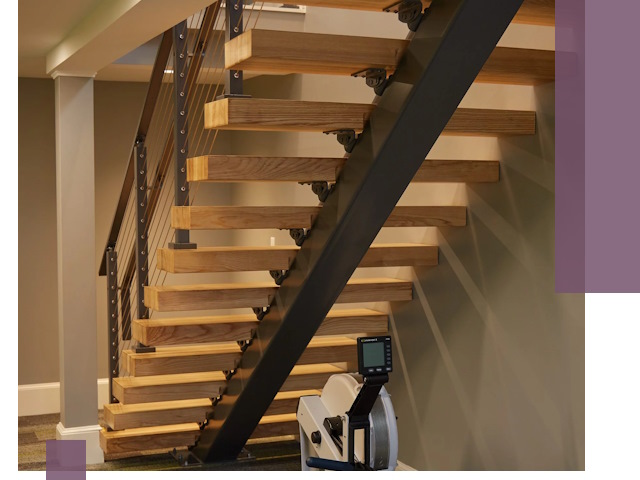 Лестницы на монокосоурах под ключ в Лобне - изготовление и монтаж