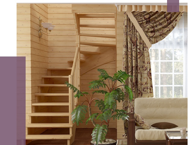 Лестницы для дачи в Лобне от 76671 руб.  | ПРОЛЁТ-Лбн