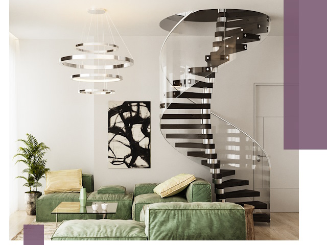 Лестницы для двухуровневой квартиры в Лобне — изготовление и монтаж