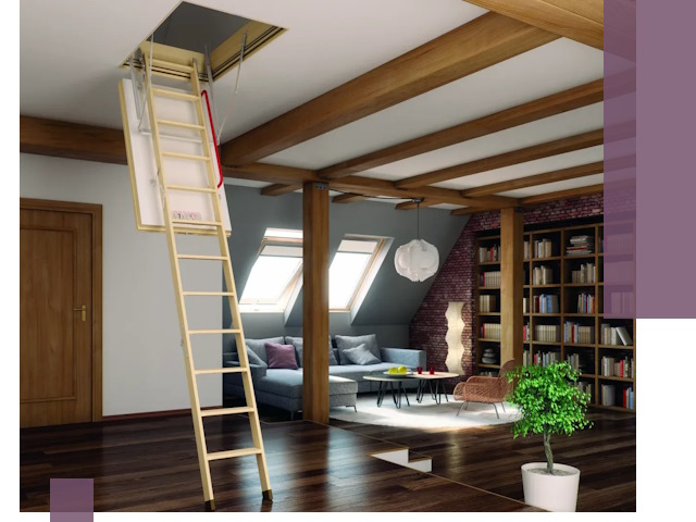 Чердачные лестницы под ключ в Лобне: изготовление и монтаж