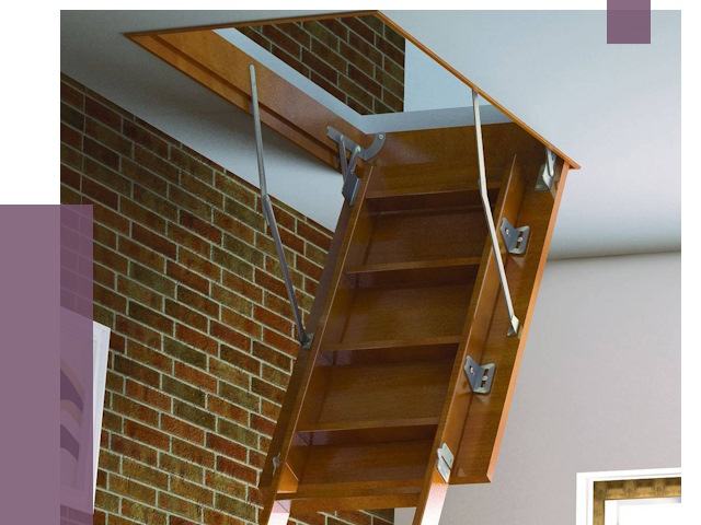 Установка чердачной лестницы в Лобне от 7899 руб. | ПРОЛЁТ-Лбн