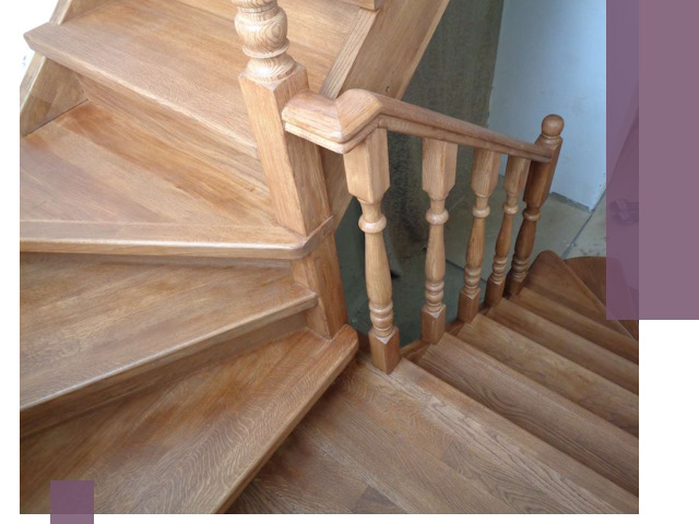 Дубовые лестницы под ключ в Лобне: изготовление и монтаж