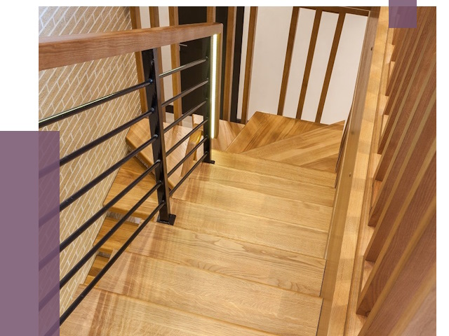 Лестницы из ясеня в Лобне под ключ от 10119 руб. 