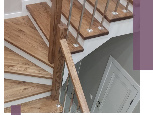 Обшивка металлических лестниц под ключ в Лобне