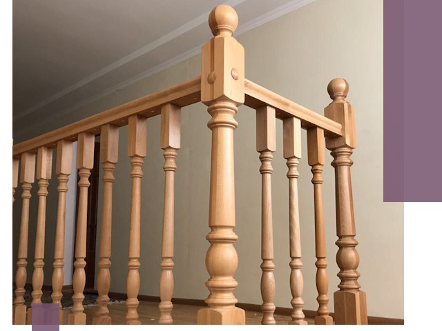 Деревянные перила на заказ в Лобне: монтаж и изготовление