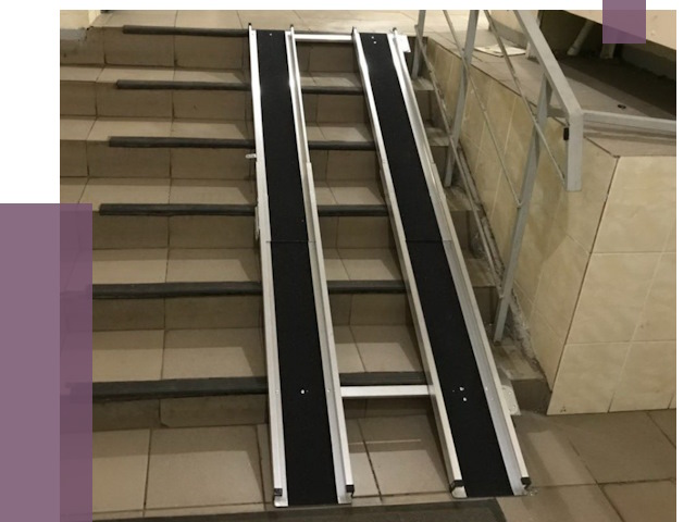 Установка пандуса в подъезд в Лобне от 8054 руб. под ключ | ПРОЛЁТ-Лбн