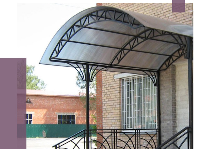 Металлические навесы и козырьки в Лобне от 12908 руб.