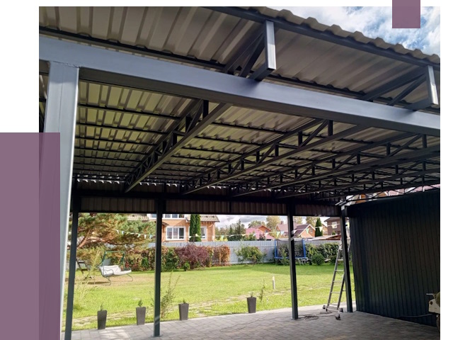 Монтаж навесов в Лобне от 7435 руб. — установка навеса | ПРОЛЁТ-Лбн