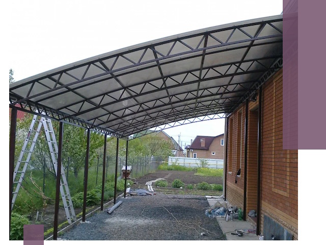 Профессиональный монтаж навесов под ключ в Лобне