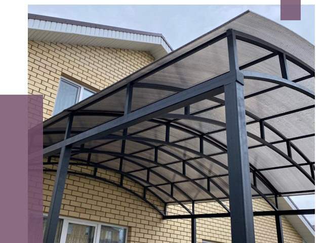 Монтаж козырьков в Лобне от 11617 руб. | ПРОЛЁТ-Лбн