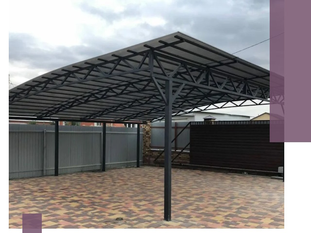 Недорогие навесы под ключ в Лобне — изготовление и монтаж