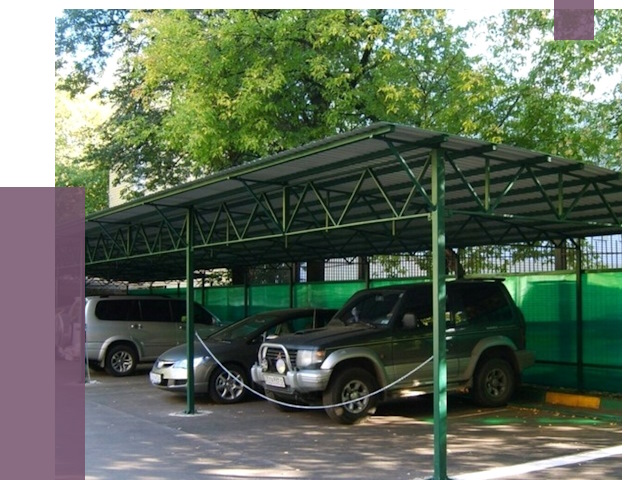 Навесы для парковки в Лобне от 81059 руб. заказать | ПРОЛЁТ-Лбн