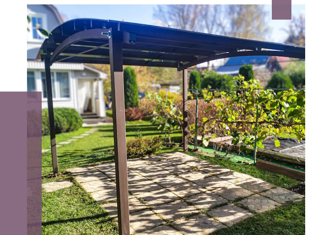 Навесы для дачи в Лобне от 12856 руб. под ключ — ПРОЛЁТ-Лбн