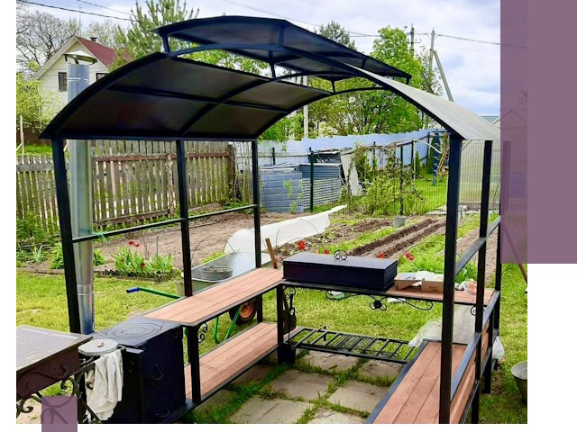 Навесы для барбекю в Лобне: изготовление, монтаж и демонтаж