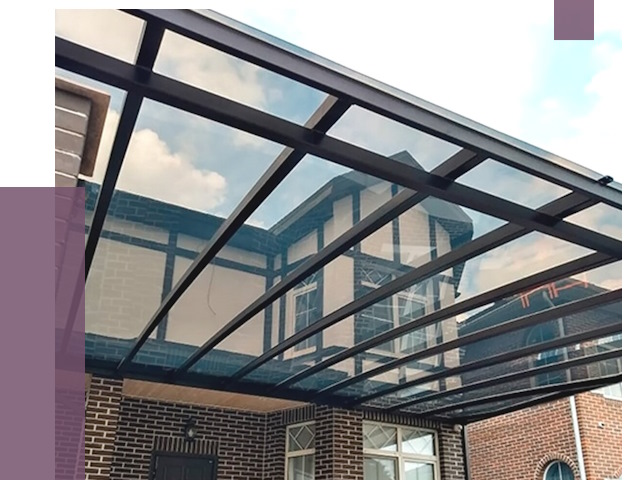 Навесы из поликарбоната в Лобне от 8694 руб. под ключ — ПРОЛЁТ-Лбн