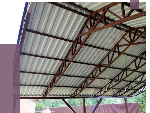 Навесы из профнастила в Лобне от 7435 руб. | ПРОЛЁТ-Лбн