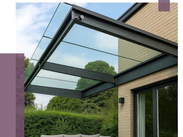 Стеклянные навесы и козырьки в Лобне от 12391 руб.