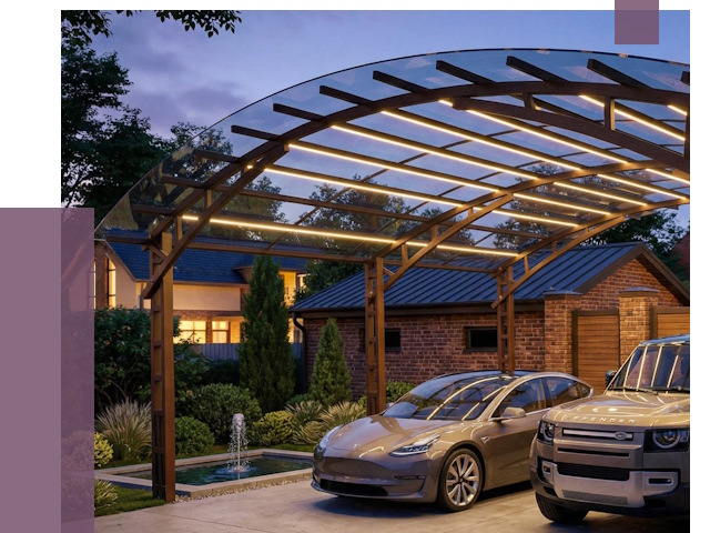 Металлические навесы в Лобне от 12804 руб. под ключ — ПРОЛЁТ-Лбн