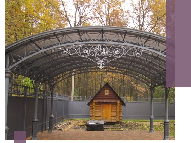 Кованые навесы премиум-класса под заказ в Лобне