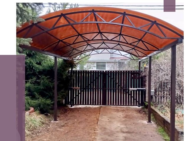 Арочные навесы в Лобне от 12856 руб. — изготовление и монтаж | ПРОЛЁТ-Лбн