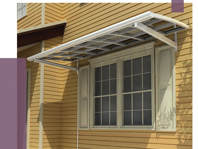 Козырьки над окнами в Лобне от 7693 руб. — монтаж, покупки | ПРОЛЁТ-Лбн