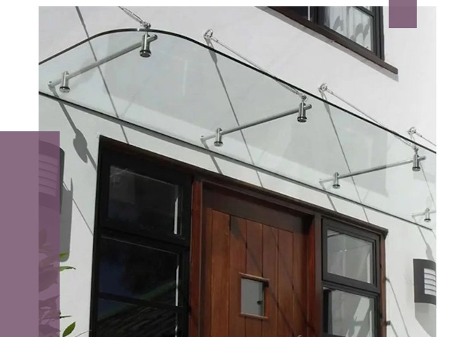 Стеклянные козырьки в Лобне от 19103 руб. | ПРОЛЁТ-Лбн