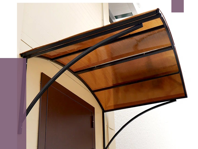 Недорогие козырьки в Лобне от 7662 руб.  | ПРОЛЁТ-Лбн