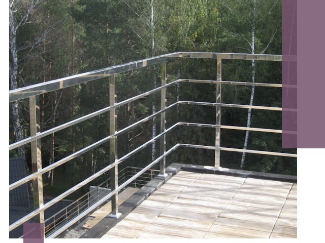 Парапеты из нержавеющей стали в Лобне — изготовление и монтаж