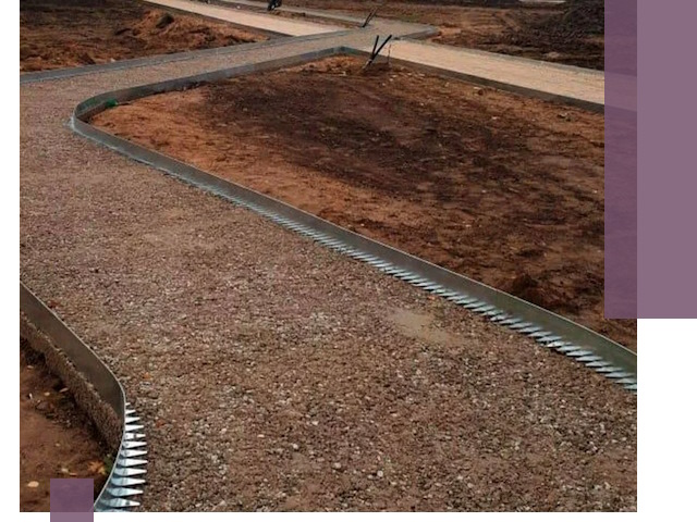 Металлические бордюры под ключ в Лобне — изготовление и монтаж