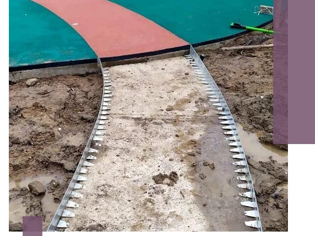 Металлические бордюры для дорожек в Лобне — монтаж и изготовление