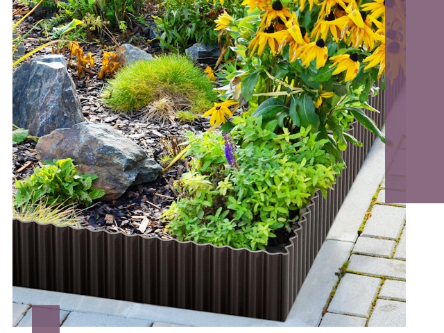 Металлические бордюры для клумб в Лобне — производство и монтаж