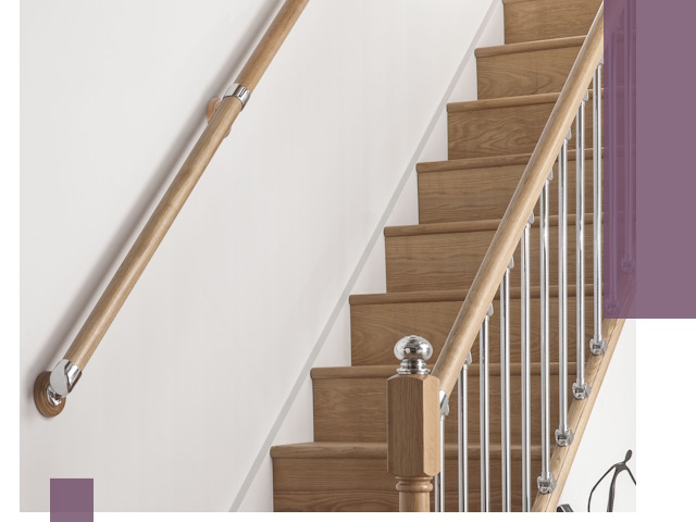 Пристенные поручни из стали и нержавейки под монтаж в Лобне